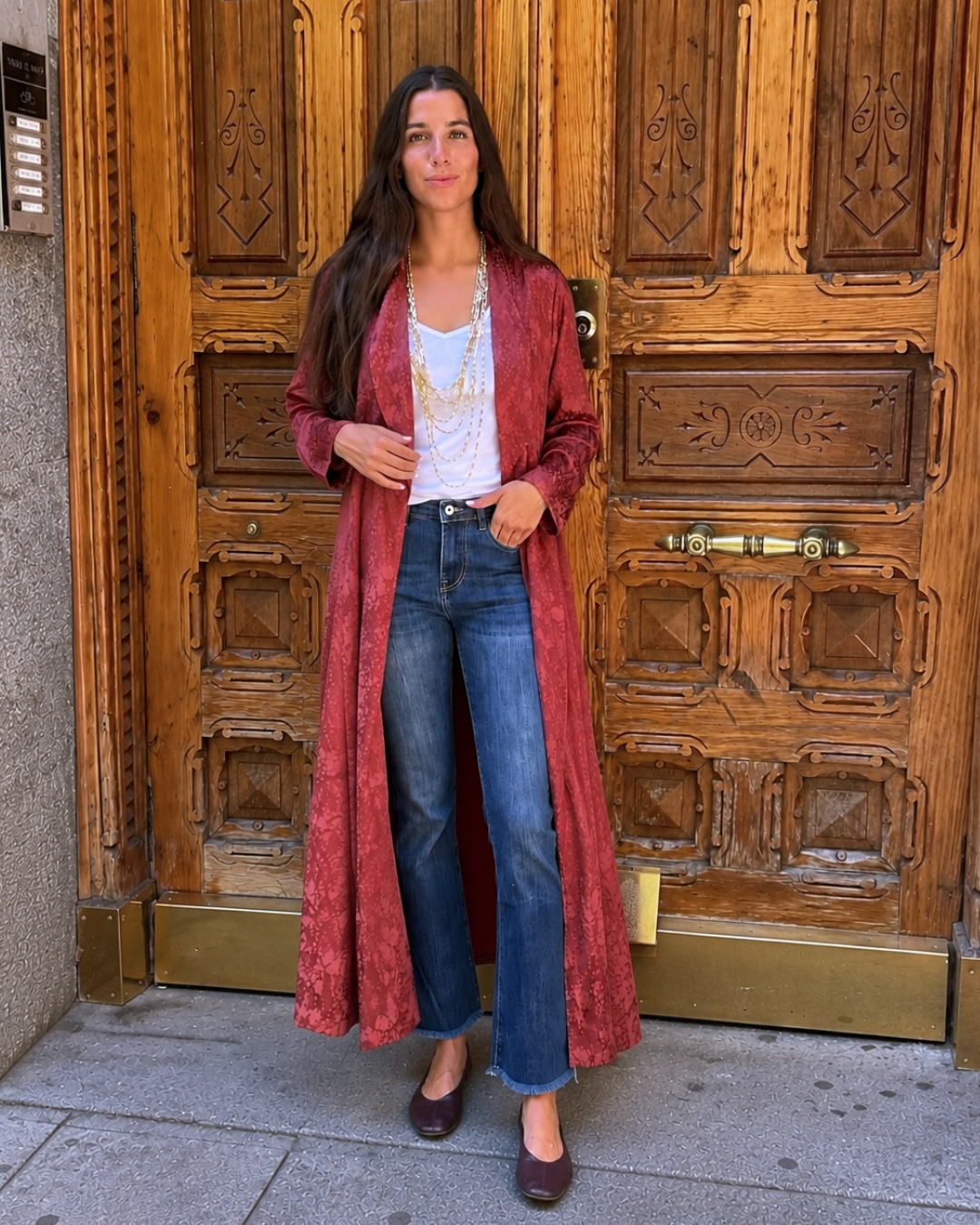 Pantalón culotte vaquero azul