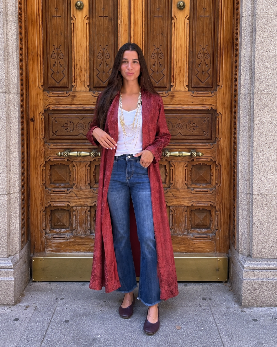 Pantalón culotte vaquero azul