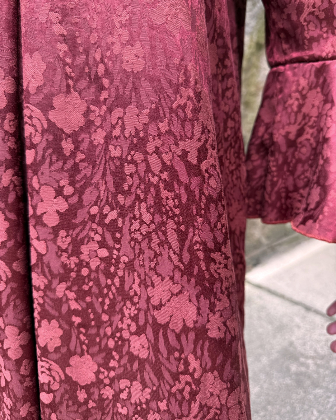 Vestido midi fluido teja
