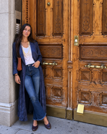 Pantalón culotte vaquero azul