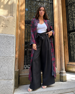 Kimono midi estampado negro