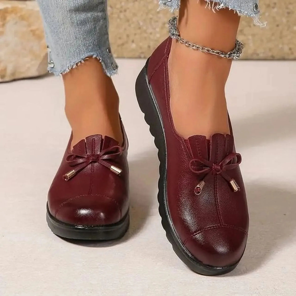 Mocasines cómodos con plataforma