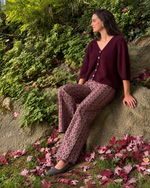 Pantalón ancho estampado