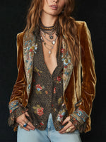 Marcela · Blazer patchwork floral vintage