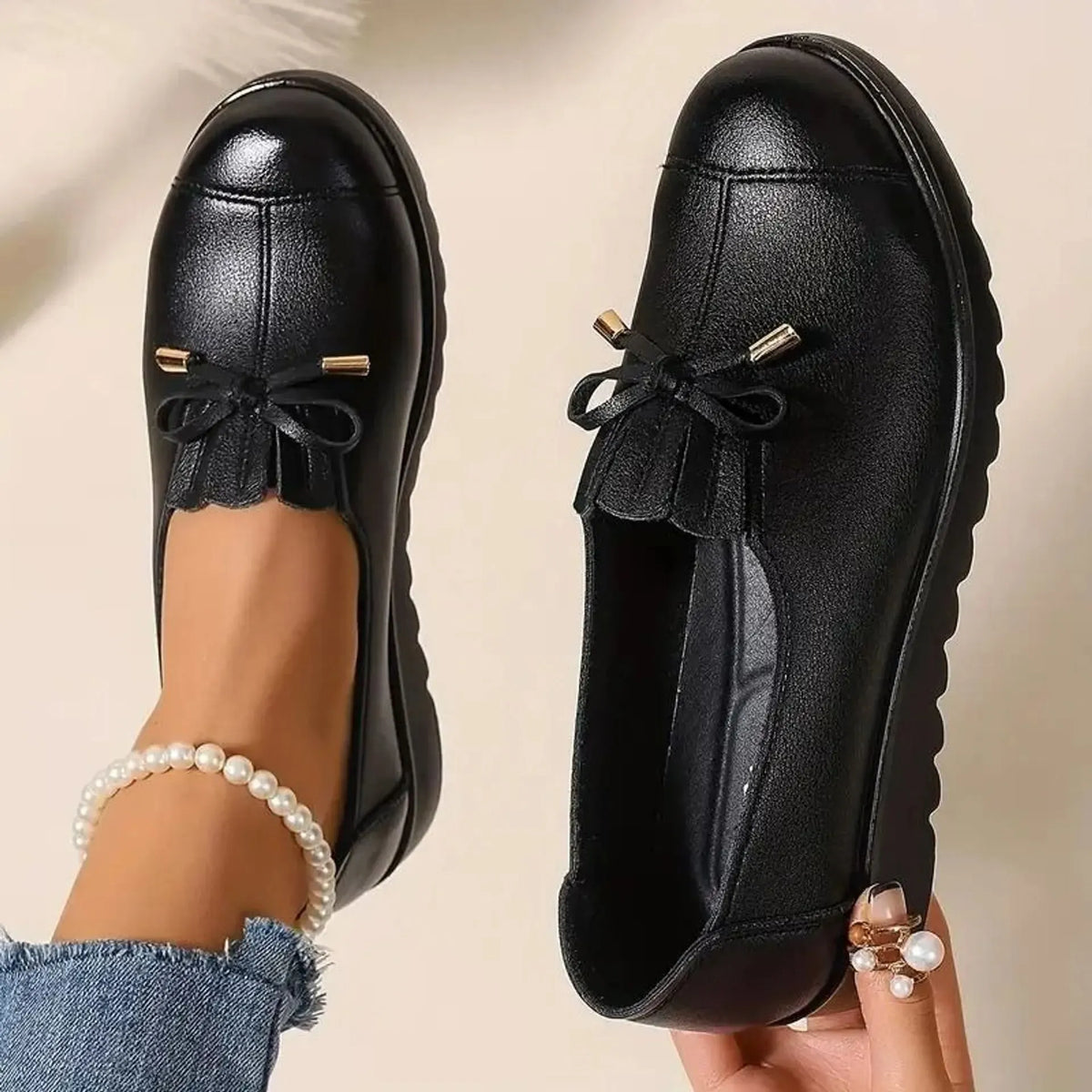 Irene · Mocasines cómodos con plataforma