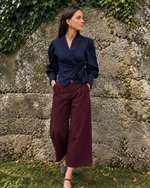 Blusa cruzada marino