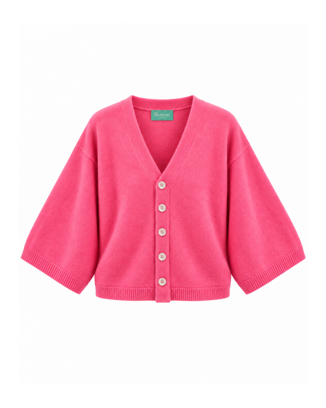 Chaqueta de punto rosa