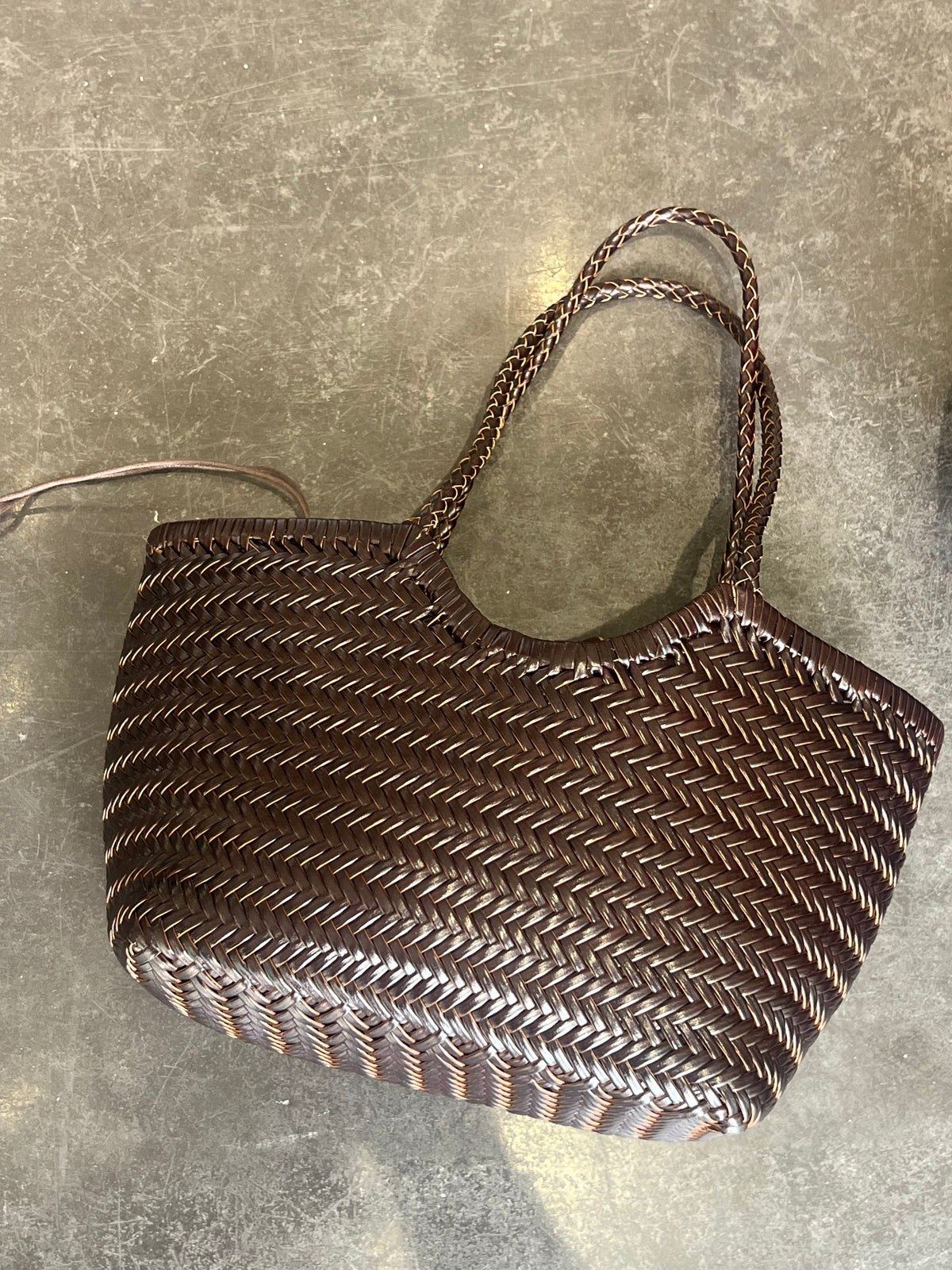 Bolso shopper chocolate PEQUEÑO