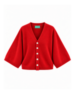 Chaqueta de punto roja