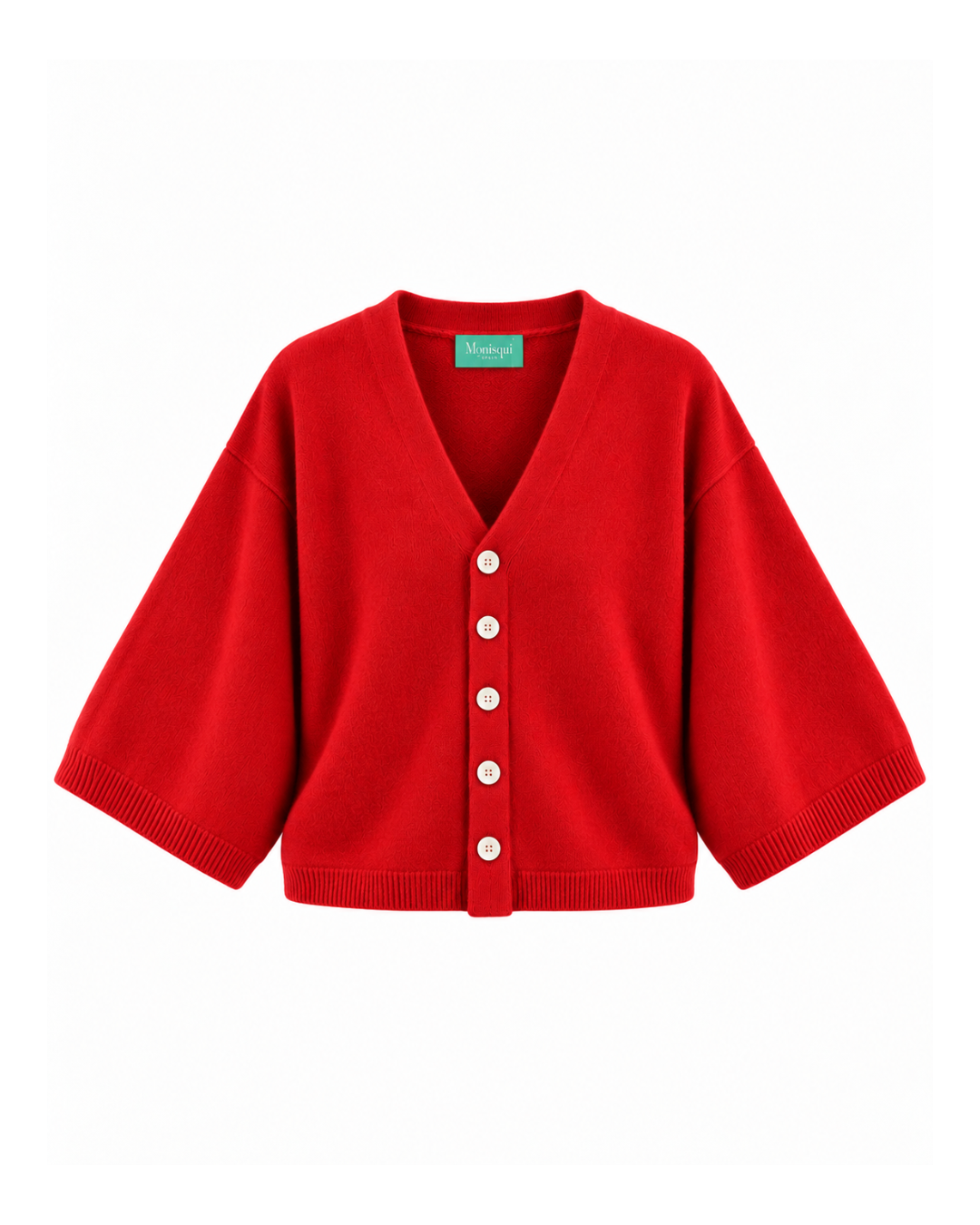 Chaqueta de punto roja