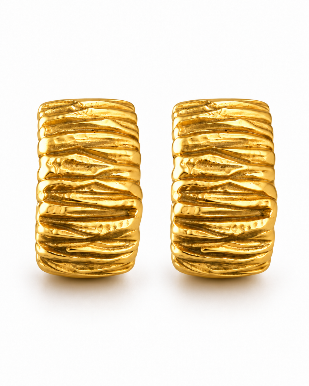 Pendientes de aro dorados