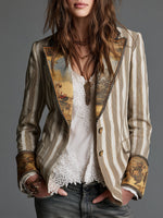 Sabina · Blazer bohemio de rayas
