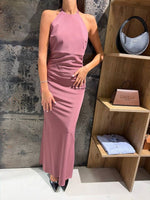 VESTIDO LARGO DE FIESTA HALTER