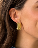 Pendientes de aro dorados