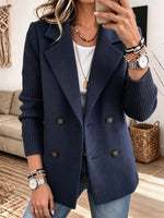 Blazer con mangas de punto