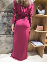 VESTIDO LARGO CRUZADO