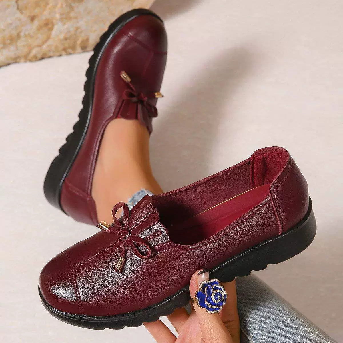 Mocasines cómodos con plataforma