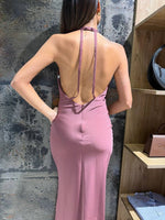 VESTIDO LARGO DE FIESTA HALTER