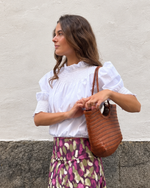 Henar · Blusa abullonada blanca