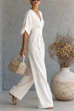 Mono elegante de pernera ancha
