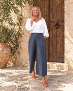 Pantalón tobillero gris
