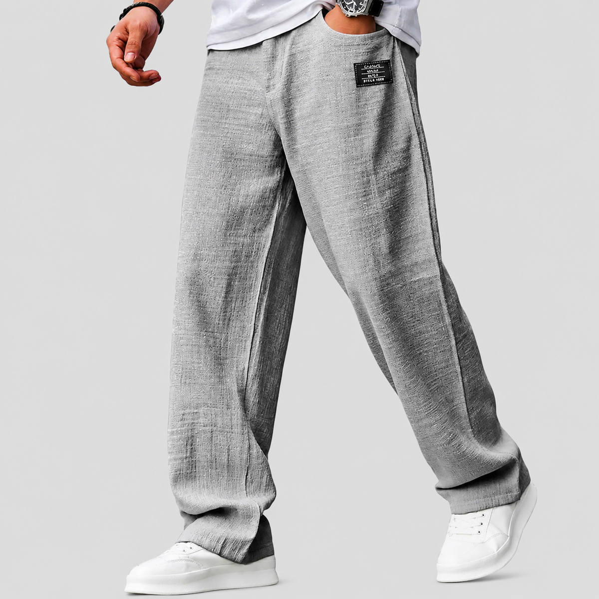 PANTALONES DE LINO CASUAL PREMIUM