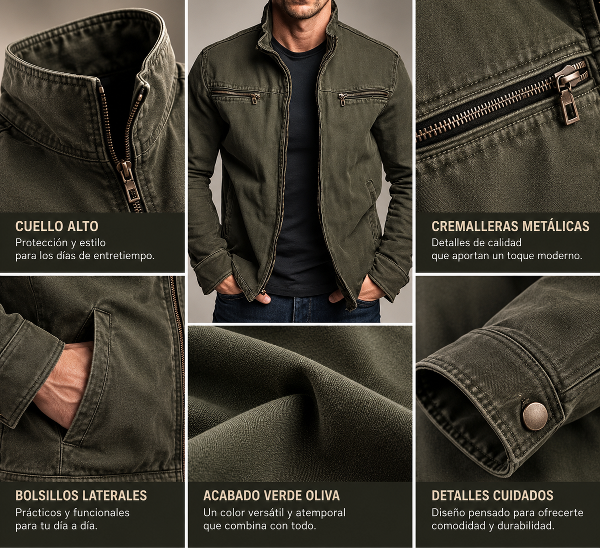 Chaqueta de otoño de hombre