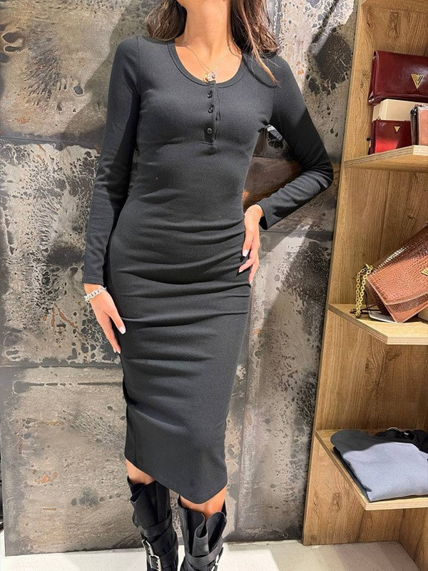VESTIDO MIDI AJUSTADO