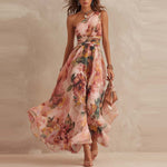 Florencia · Vestido floral asimétrico de un hombro