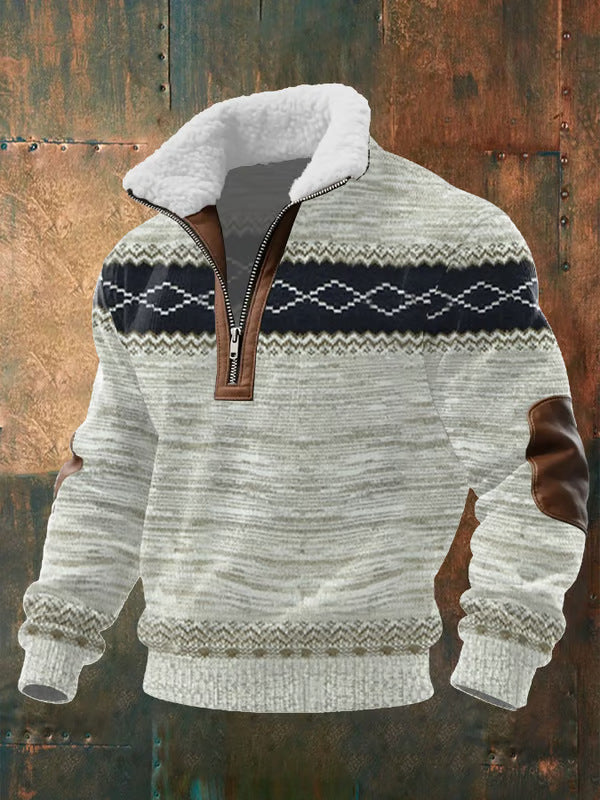 SUDADERA CON CREMALLERA Y FORRO
