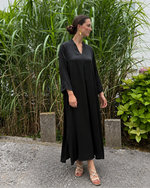 Esther · Vestido largo amplio negro