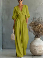 Mono elegante de pernera ancha