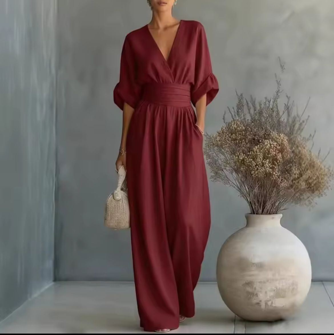 Mono elegante de pernera ancha