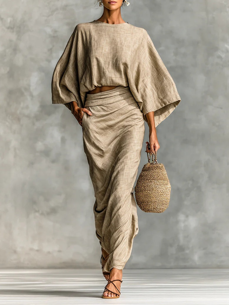 Guadalupe · Conjunto elegante con falda
