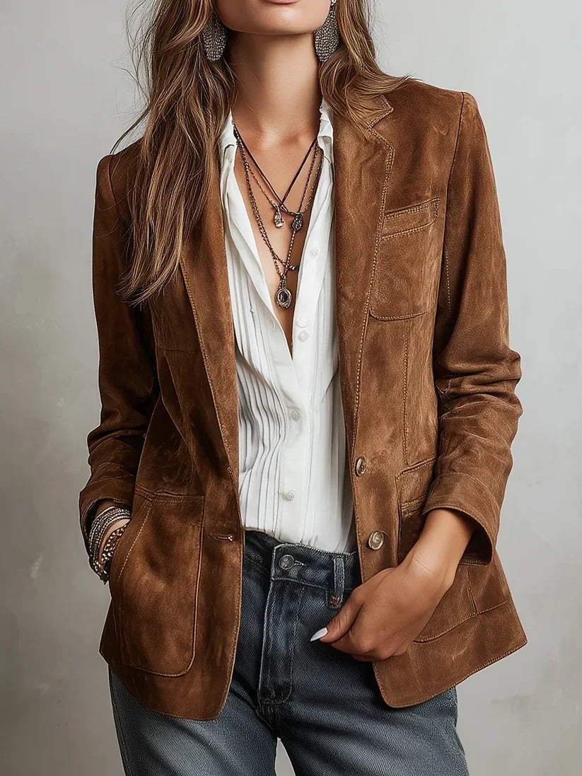 Cristina · Blazer vintage marrón