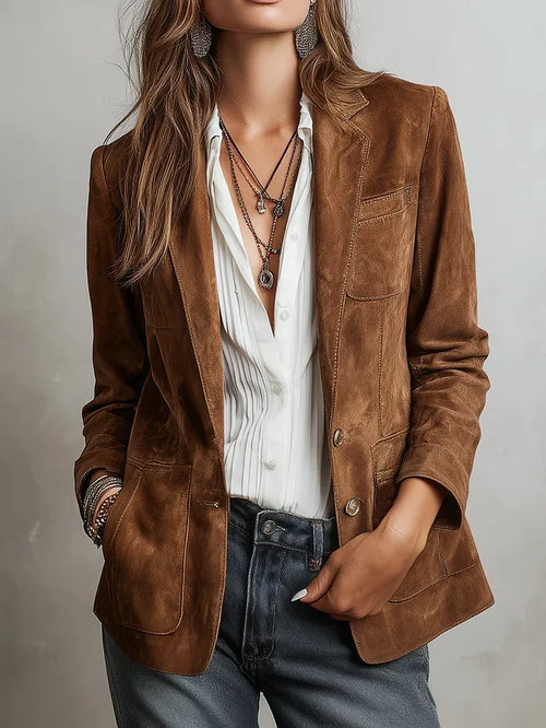 Cristina · Blazer vintage marrón