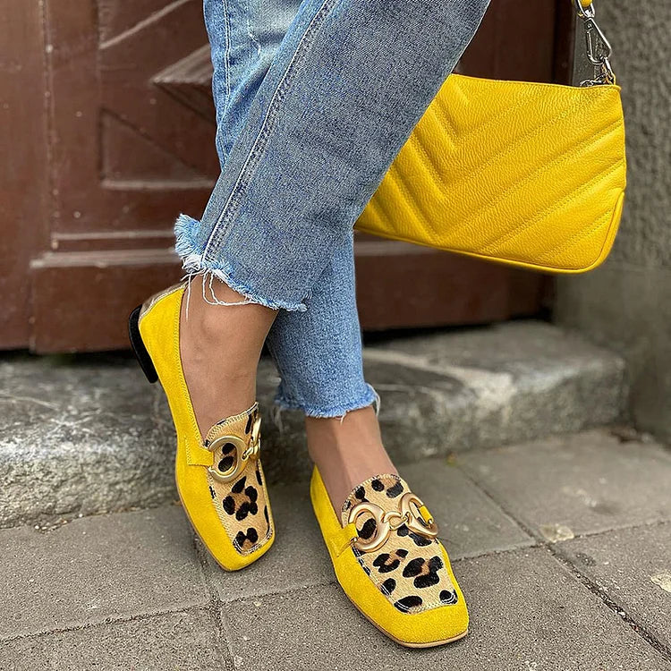 Mocasines con estampado animal