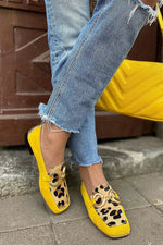 Mocasines con estampado animal