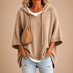 Blanca · Poncho con capucha + bolso de regalo