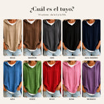 Poncho 100% lana de Cashmere con capucha + bolso de regalo