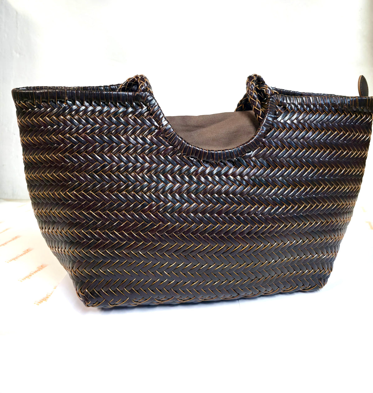 Bolso shopper chocolate PEQUEÑO