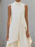 Conjunto de cuello alto y pantalón palazzo
