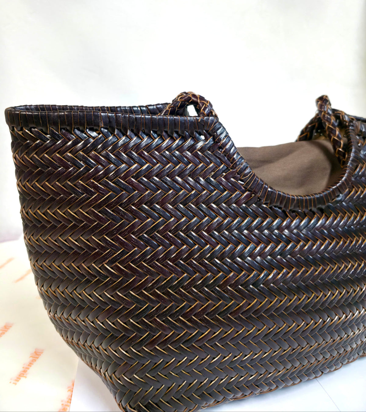 Bolso shopper chocolate PEQUEÑO