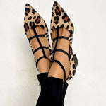 Fátima · Zapatos de tacón con tira de leopardo