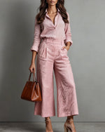 Nora · Conjunto de pantalón de tejido suave