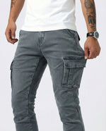 Pantalón Cargo Marino Elástico