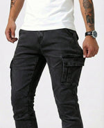 Pantalón Cargo Marino Elástico