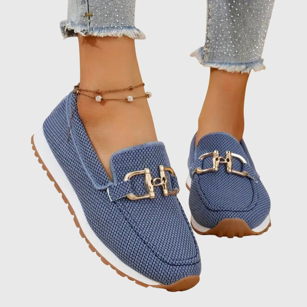 Mocasines en tonos claros