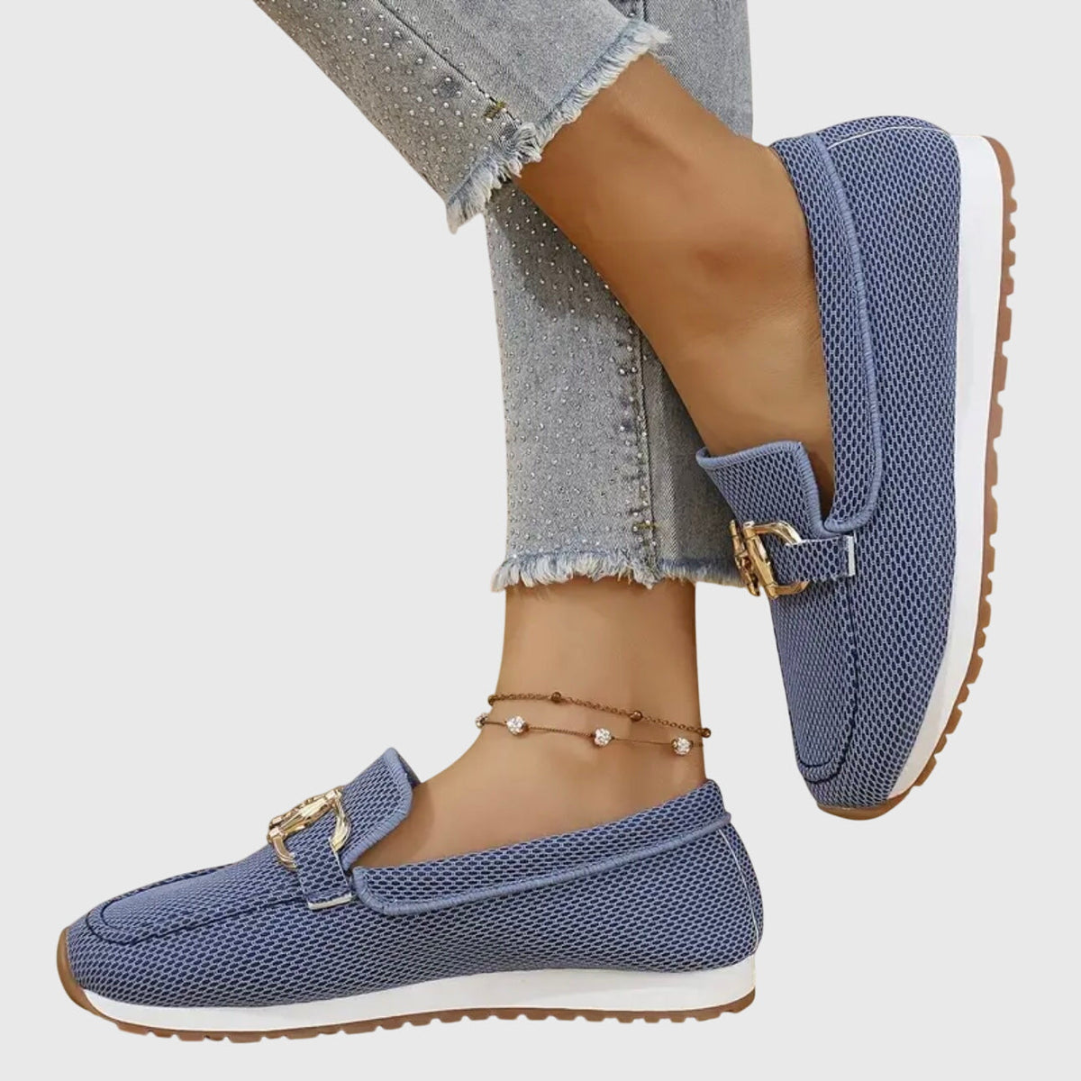 Mocasines en tonos claros