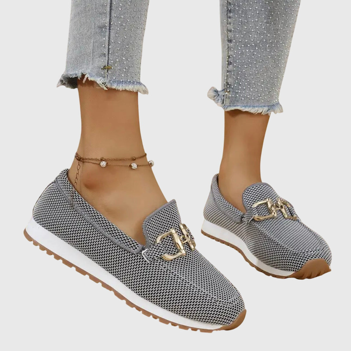 Mocasines en tonos claros
